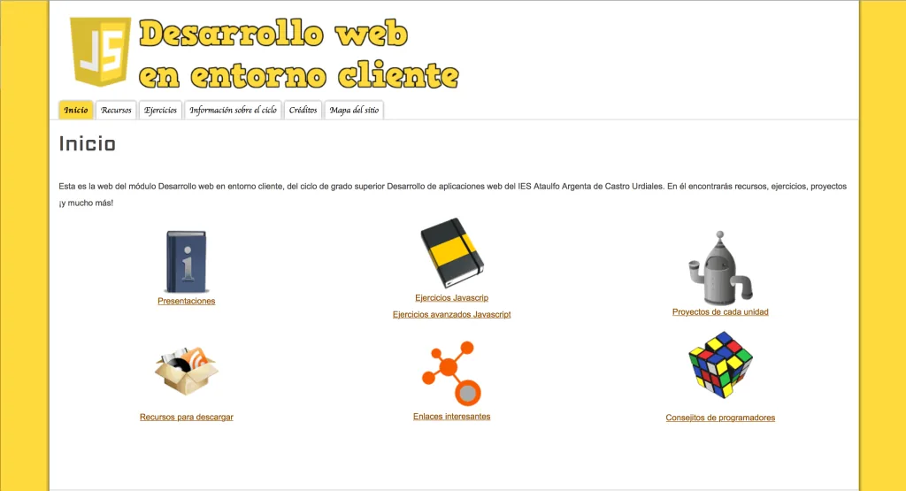 Blog Desarrollo Web en Entorno Cliente