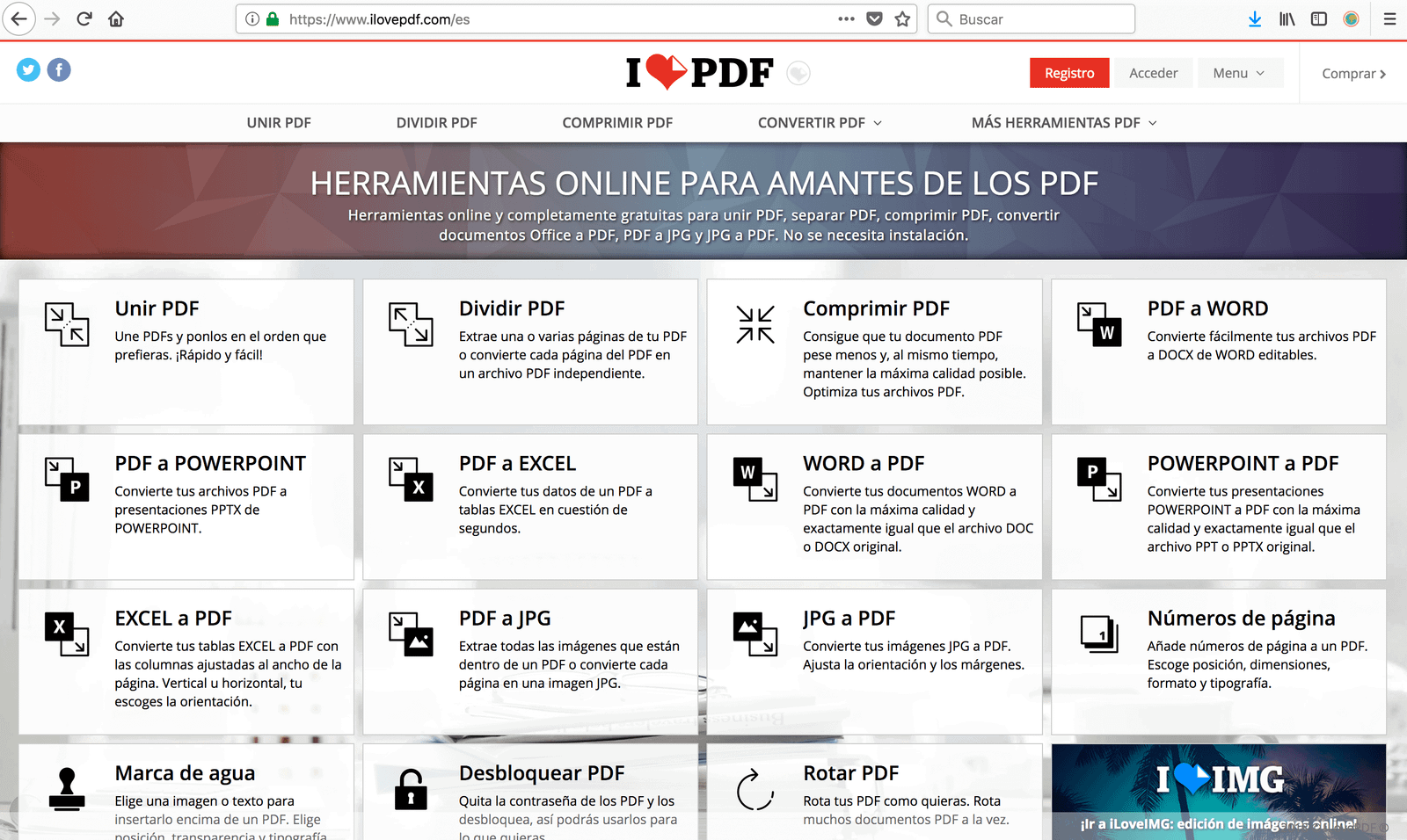 ¡Adoro los PDF! Herramientas online para trabajar con PDF