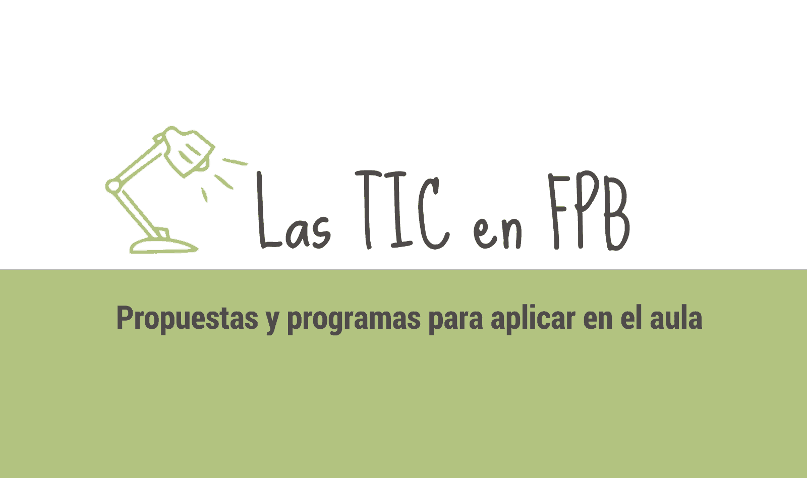 Ponencia «Propuestas y programas para trabajar con las TIC en el aula de FPB» en el CFIE de Burgos