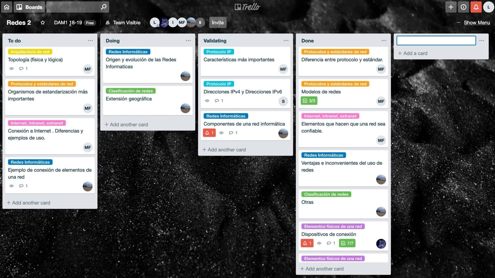 Proyecto de redes colaborativo con Drive, Trello, Canva, Corubrics y Trivinet