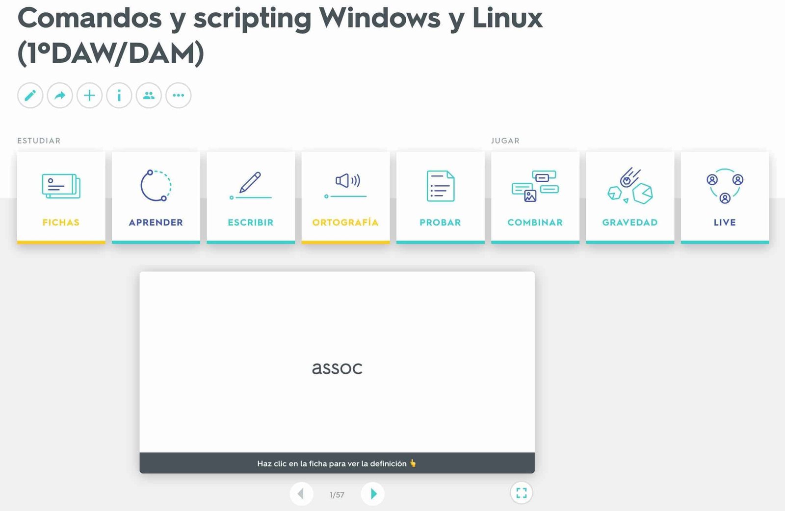 Quizlet Live de comandos de Linux y Windows, ¡la tensión de jugar en equipo!