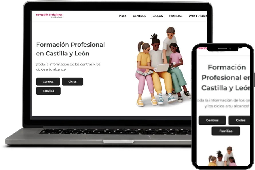 Captura del proyecto OfertaFPCyL