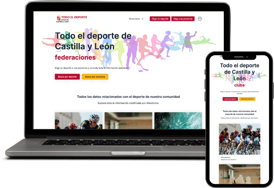 Captura del proyecto TodoElDeporteCyL